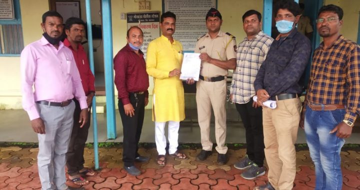 मोखाड्यातील आदिवासी मजूर वेठबिगारी प्रकरणात आत्महत्येस प्रवृत्त करण्याचे कलमवाढ करण्याची एन.डी.एम.जे.संघटनेची मागणी