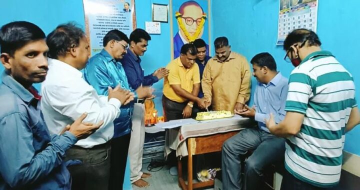 एन.डी.एम.जे. ठाणे जिल्ह्या चे प्रसिद्धीप्रमुख संदेश भालेराव यांचा करत वाढदिवस अनेक सामाजिक उपक्रमाने साजरा