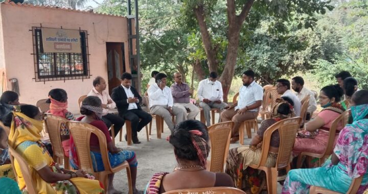 एन.डी.एम.जे. मुंबई ठाणे प्रदेश या संघटनेनी वसई गाव सातीवली पालटी पाडा येथे मूळनिवासींची घेतली भेट