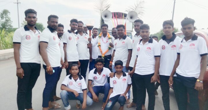 गणेश आगमनानिमित्त विश्वविनायक मंडळाच्या वतीने मोरगाव ते पिरळे प्रेरणा ज्योत