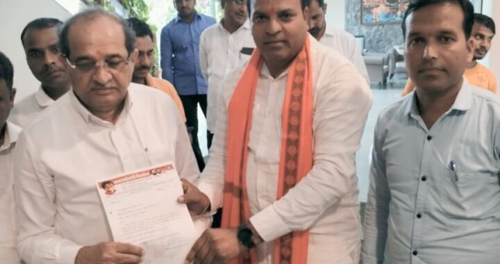 अतिवृष्टीमुळे नुकसान झालेल्या शेतीचे पंचनामे करून भरपाई द्या राजकुमार हिवरकर यांचे पालक मंत्र्यांना निवेदन